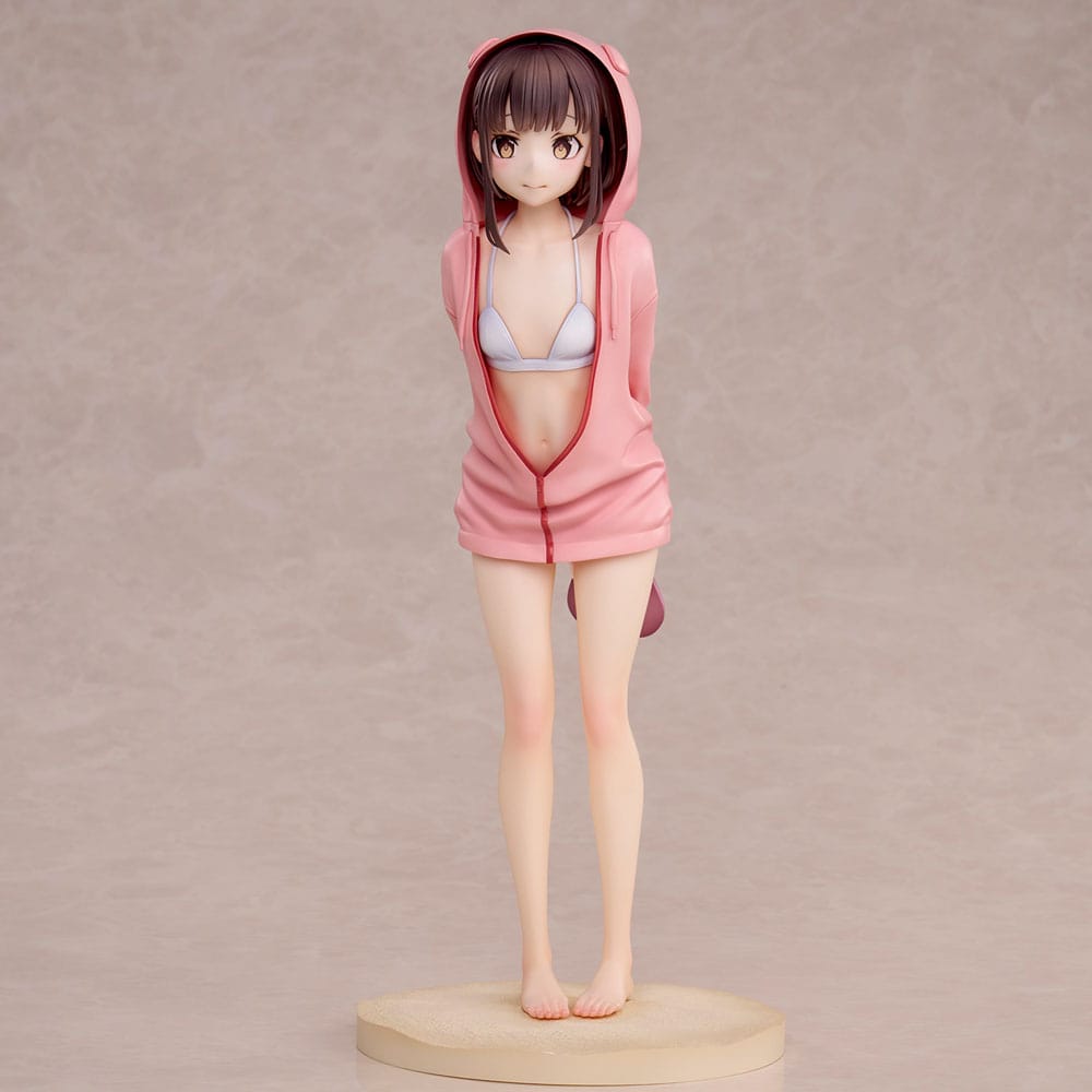 Carattere originale PVC Statue Swimsuit Hoodie Misaki Illustrazione di Jonsun 26 cm