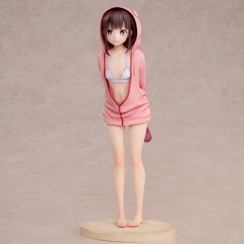 Carattere originale PVC Statue Swimsuit Hoodie Misaki Illustrazione di Jonsun 26 cm