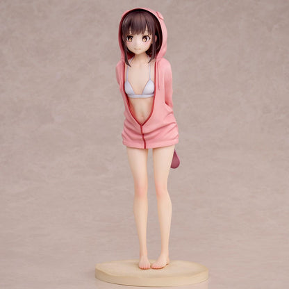 Carattere originale PVC Statue Swimsuit Hoodie Misaki Illustrazione di Jonsun 26 cm