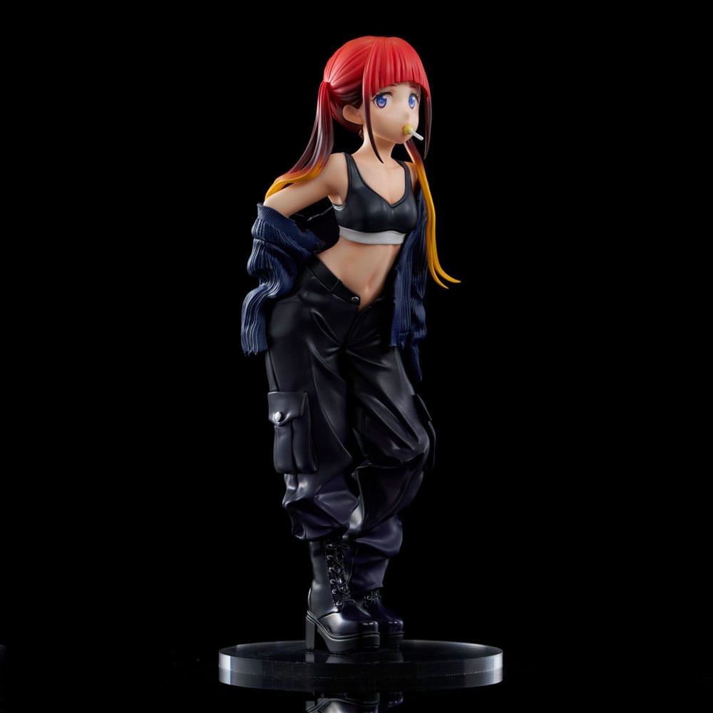 Gridman Universe Zozo Black Collection Statue Pvc Chise Asukagawa 21 cm