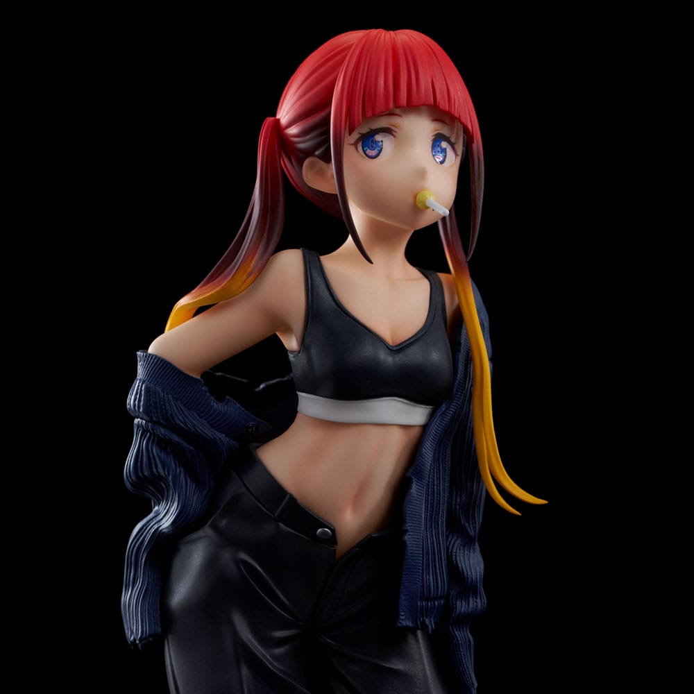 Gridman Universe Zozo Black Collection Statue Pvc Chise Asukagawa 21 cm