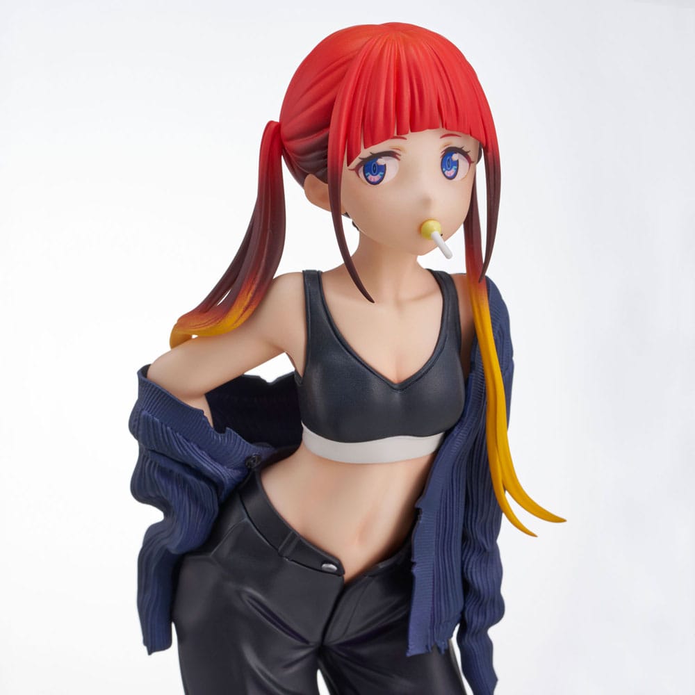 Gridman Universe Zozo Black Collection Statue Pvc Chise Asukagawa 21 cm