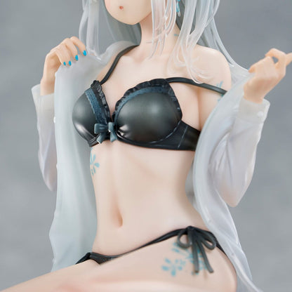 Origineel personage PVC-standbeeld 1/7 Silver-Haired Girl Sky Blue Morning Special Outfit Ver. door Fuumi Illustratie 16 cm