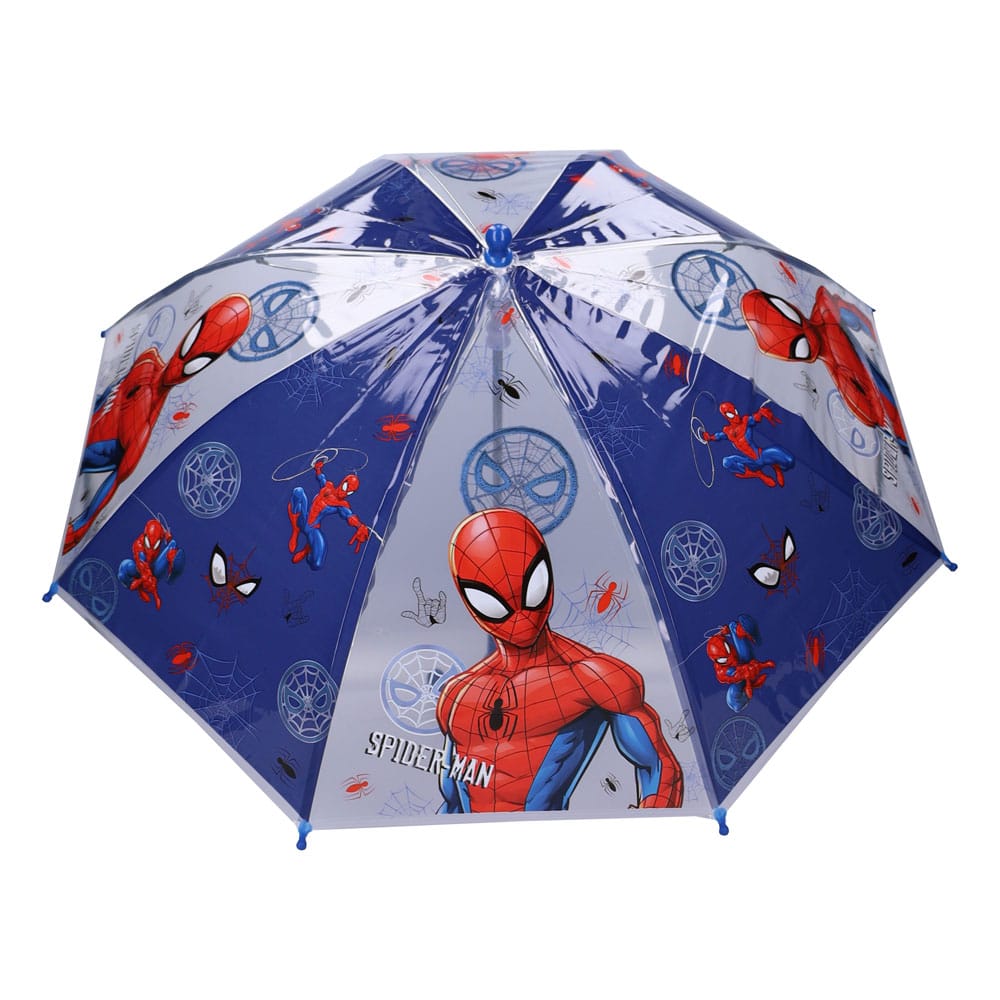 Spider-Man Paraguas Días Lluviosos Azul