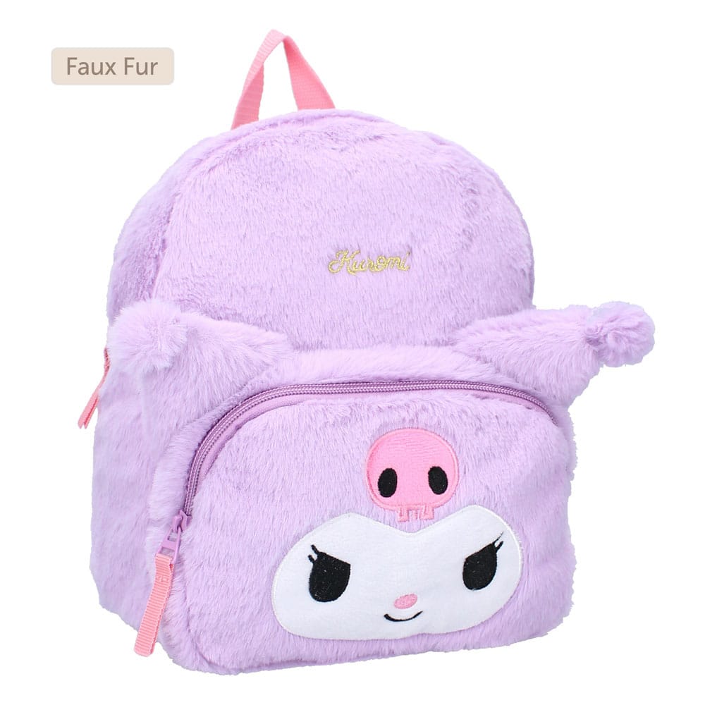 Sanrio Rucksack Kuromil Fluffy Festival Lila 26 cm