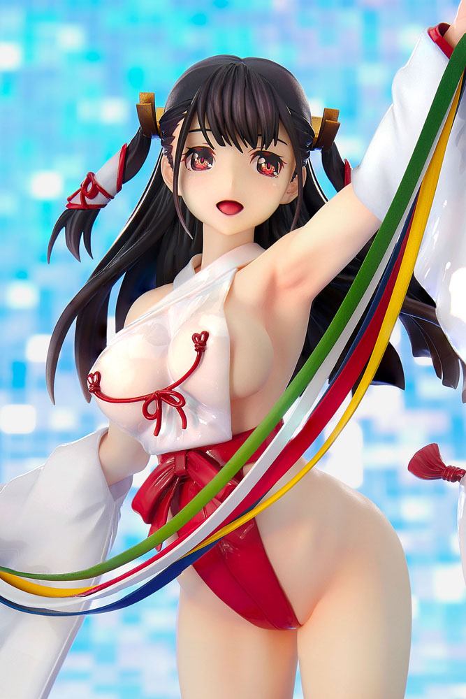 Orijinal Karakter PVC Heykeli Sıkı Na Oshigoto #2 - Tapınak Maiden Akane Kagura 25 cm