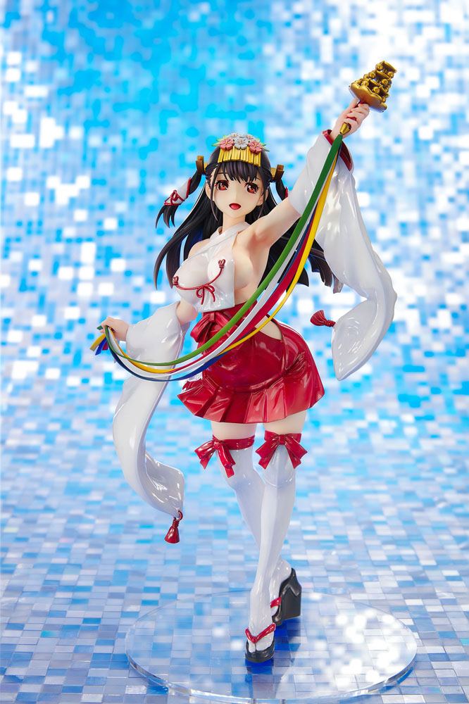 Orijinal Karakter PVC Heykeli Sıkı Na Oshigoto #2 - Tapınak Maiden Akane Kagura 25 cm