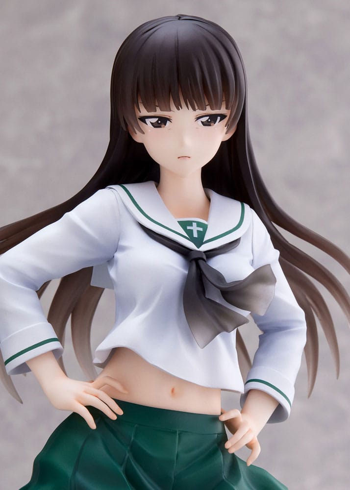 Girls und Panzer Senshadou Daisakusen! PVC Statue 1/7 Shiho Nishizumi Oarai Girls High 25 cm