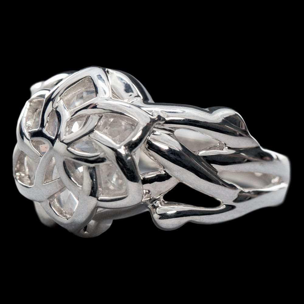 Herr der Ringe Nenya - Der Ring von Galadriel (Sterling Silber) Größe 9.75