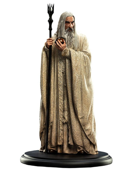 Señor de los anillos Estatua Saruman el blanco 19 cm