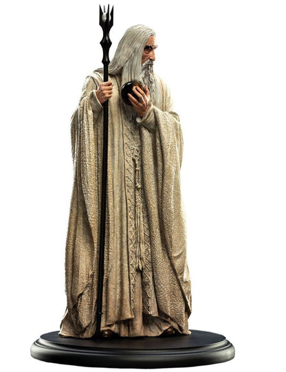 Señor de los anillos Estatua Saruman el blanco 19 cm