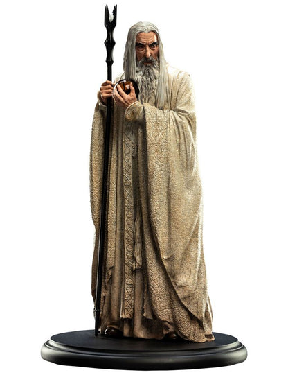 Señor de los anillos Estatua Saruman el blanco 19 cm
