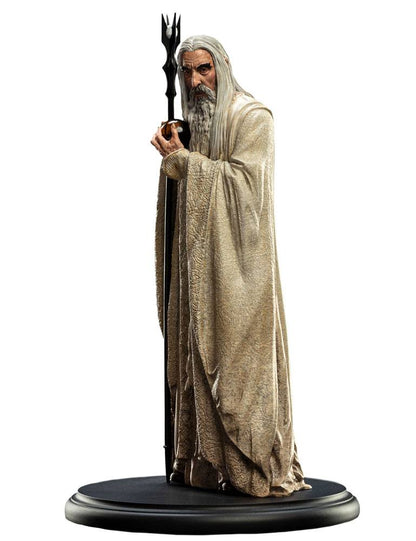 Señor de los anillos Estatua Saruman el blanco 19 cm