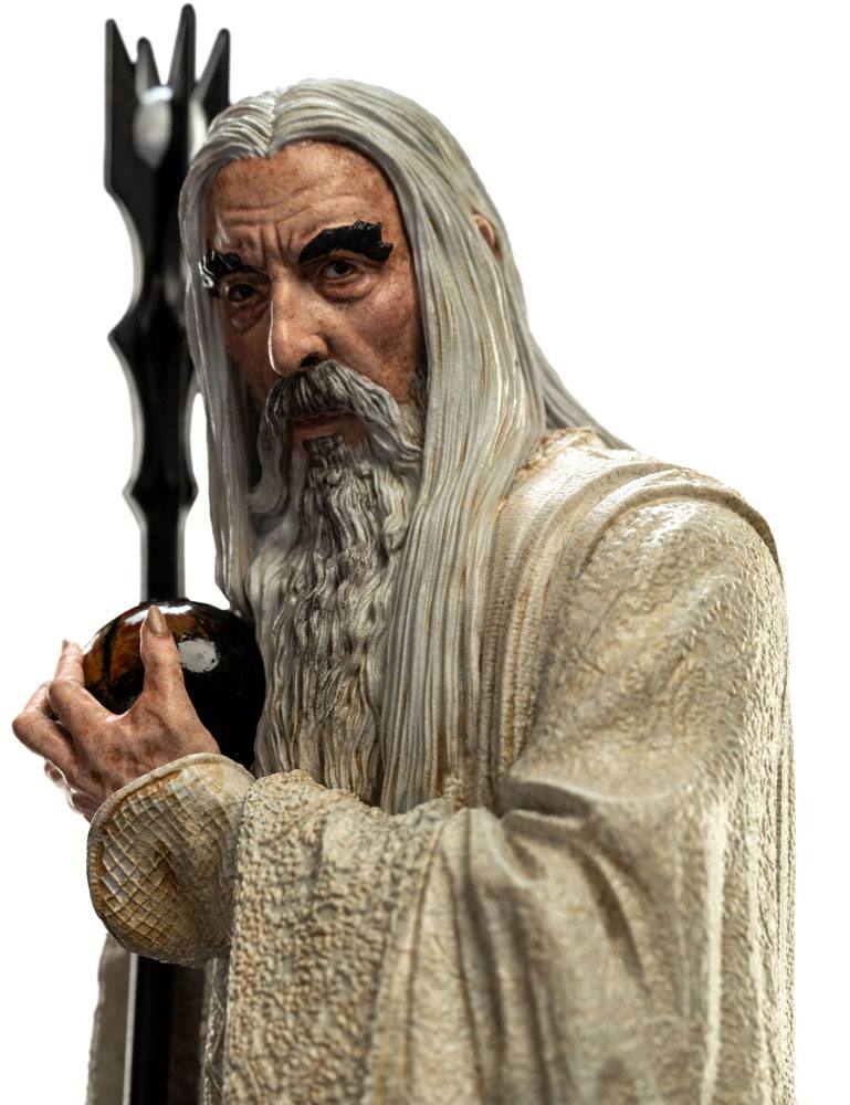 Señor de los anillos Estatua Saruman el blanco 19 cm
