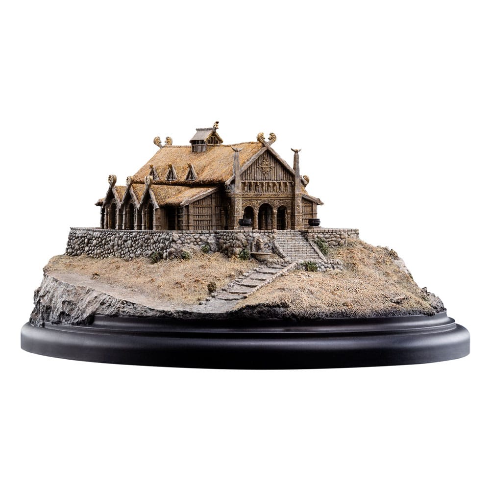 Herr der Ringe Statue Die Goldene Halle von Edoras 9 cm