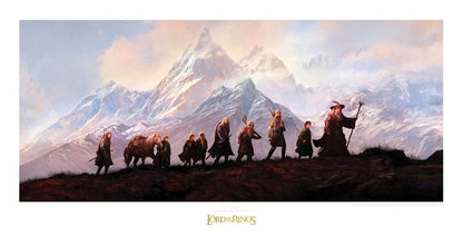 Lord of the Rings Art Imprima La Comunidad del Ring: 20 aniversario 59 x 30 cm