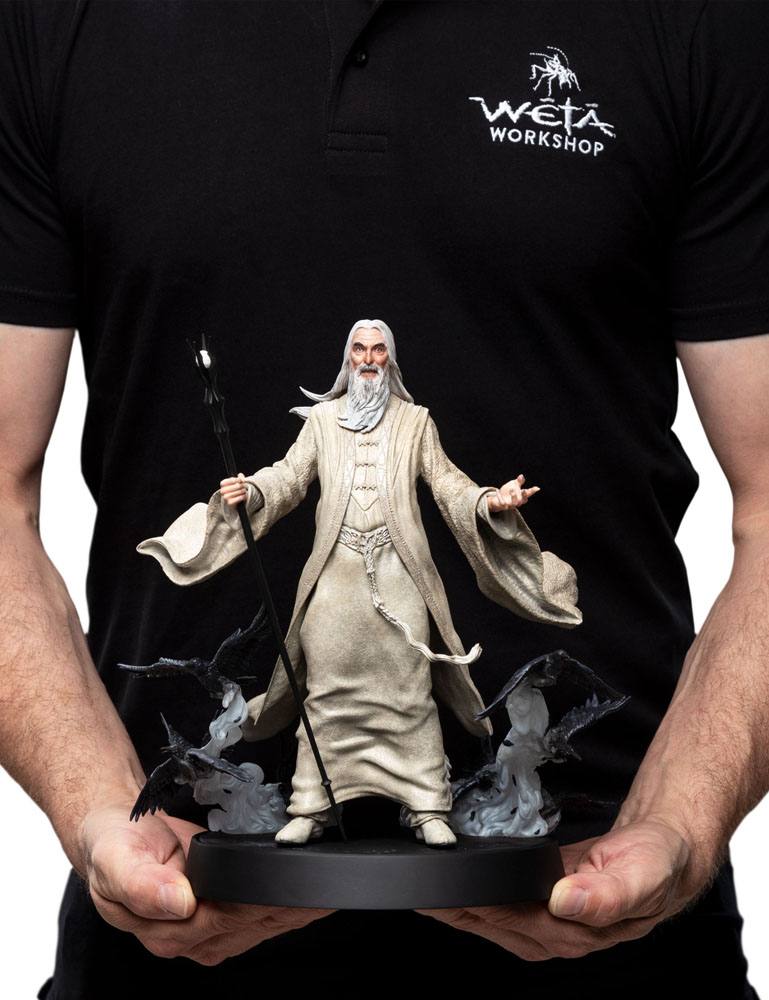 De heer van de ringen Figuren van fandom PVC -standbeeld Saruman de witte 26 cm