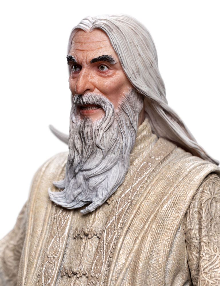 De heer van de ringen Figuren van fandom PVC -standbeeld Saruman de witte 26 cm