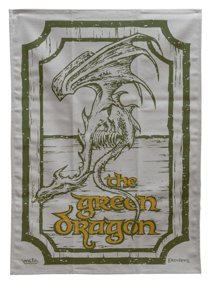 Herr der Ringe Geschirrtuch 2er-Pack, grüner Drache und tänzelndes Pony, 69 cm