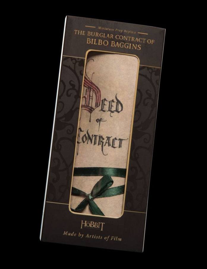 The Hobbit Mini replica Il contratto di ladro di Bilbo Baggins