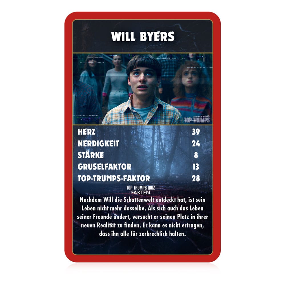 Fremde Things Card Game Top Trumps Sammlerstücke *Deutsche Version *