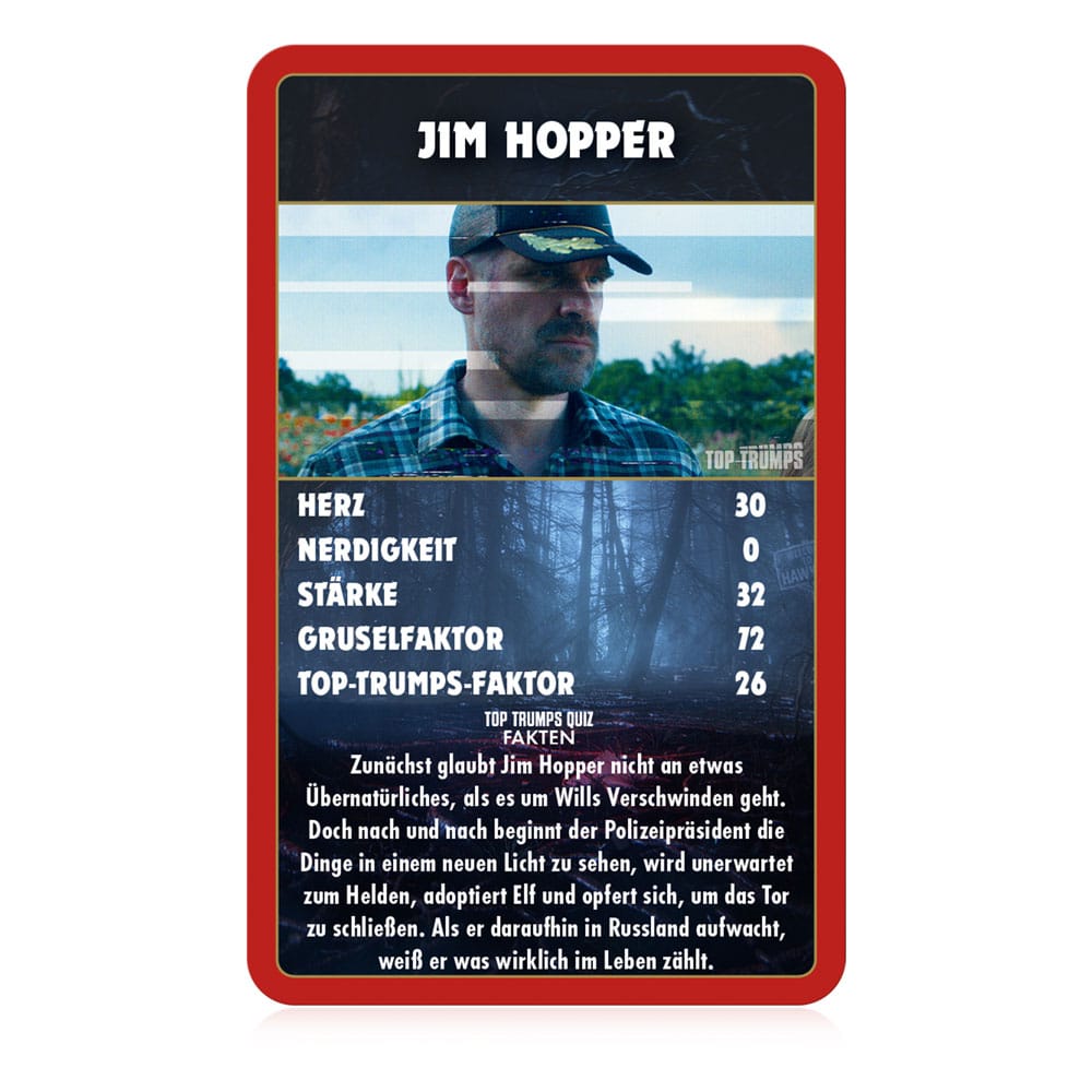 Fremde Things Card Game Top Trumps Sammlerstücke *Deutsche Version *