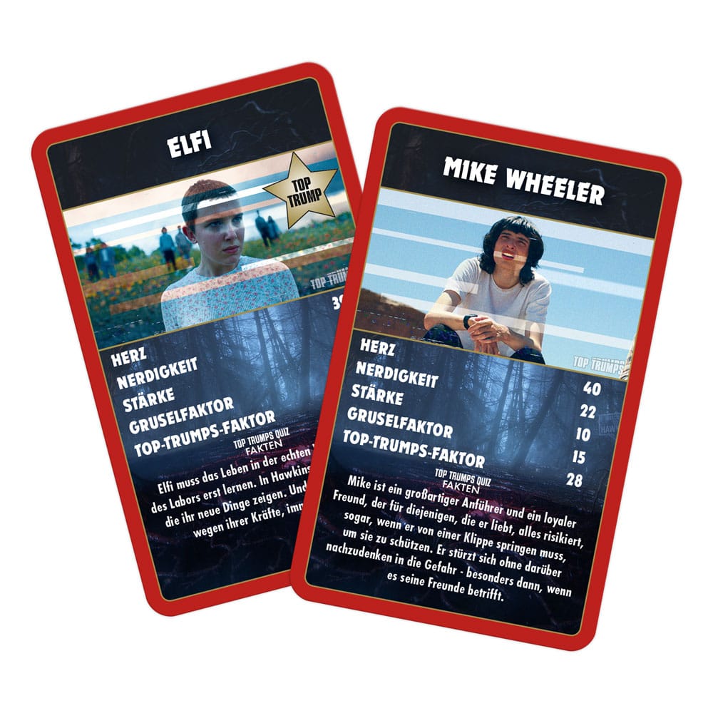 Fremde Things Card Game Top Trumps Sammlerstücke *Deutsche Version *