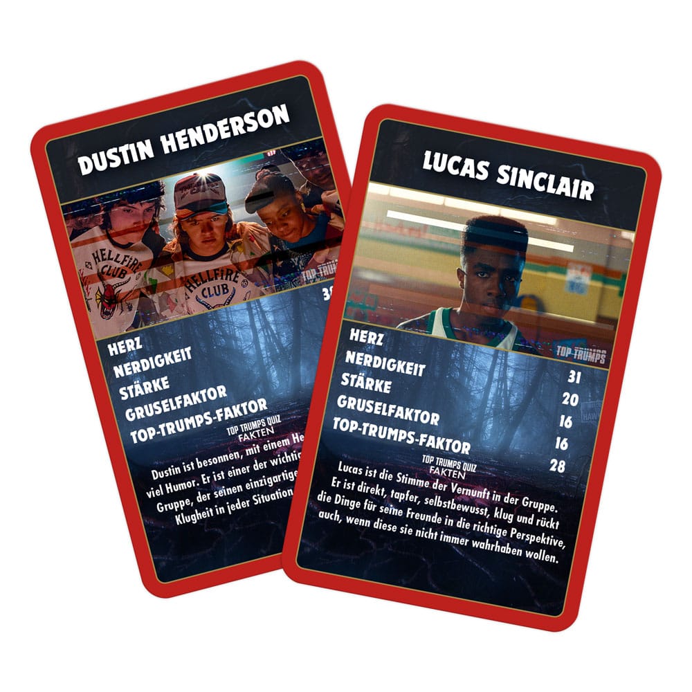 Fremde Things Card Game Top Trumps Sammlerstücke *Deutsche Version *