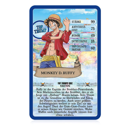 One Piece Collectables Juego de cartas Top Trumps Quiz Collection *Versión alemana *