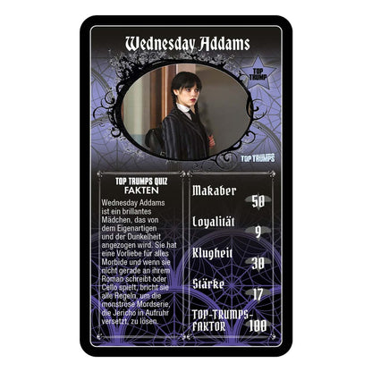 Gioco di carte del mercoledì Top Trumps *Versione tedesca*