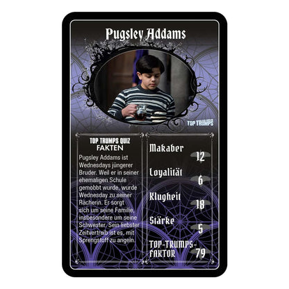 Gioco di carte del mercoledì Top Trumps *Versione tedesca*