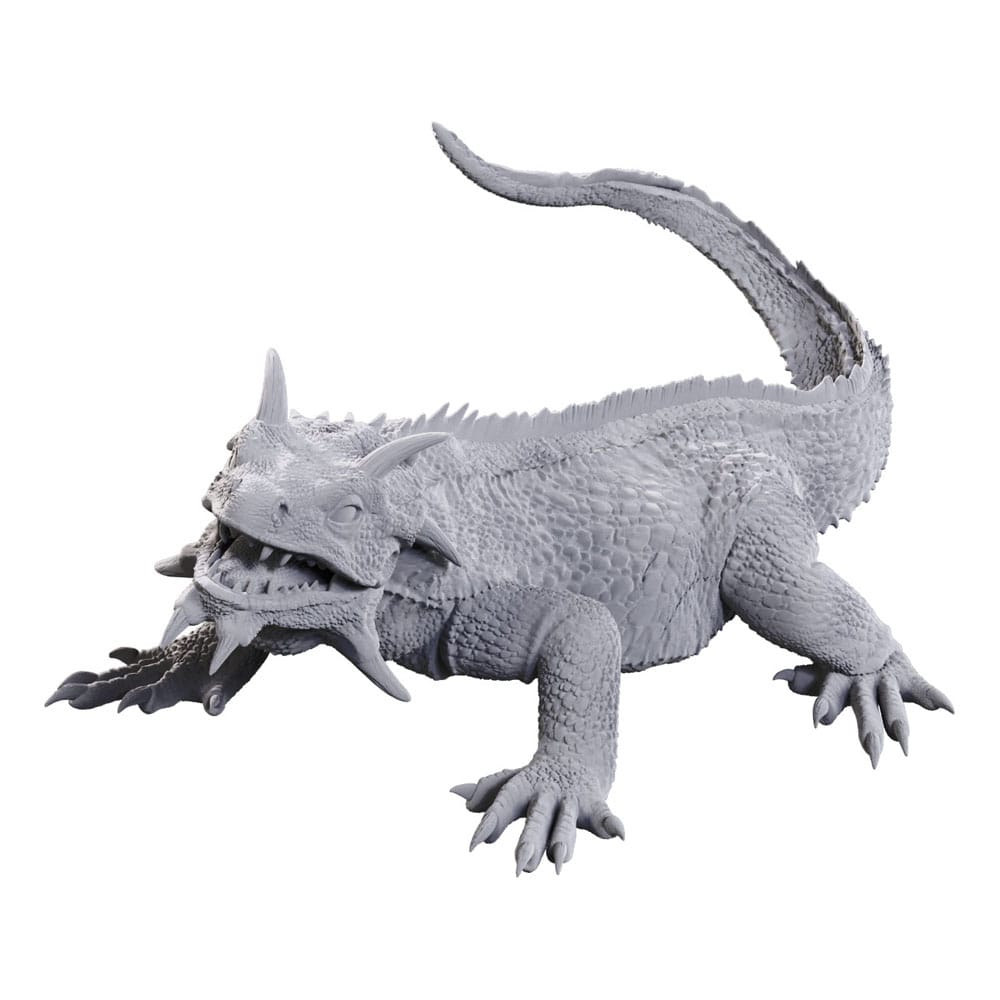 D&amp;D Nolzur's Marvelous Miniatures Ongeverfde Miniaturen Schildpad Druid &amp; Wild Vorm Reuzenhagedis