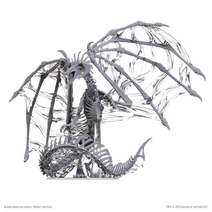 D&D Nolzur's prachtige miniaturen Ongeverfde miniaturen Zwart Dracolich 30 cm