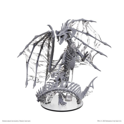 D&D Nolzur's prachtige miniaturen Ongeverfde miniaturen Zwart Dracolich 30 cm