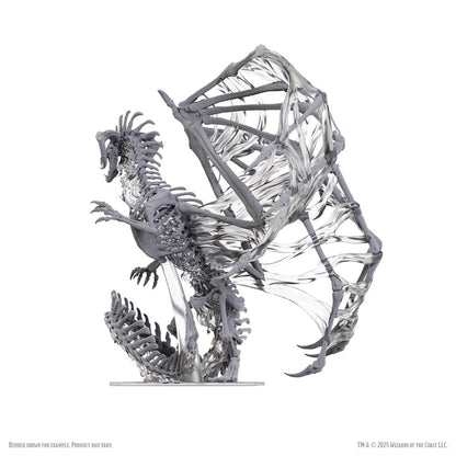 D&D Nolzur's prachtige miniaturen Ongeverfde miniaturen Zwart Dracolich 30 cm