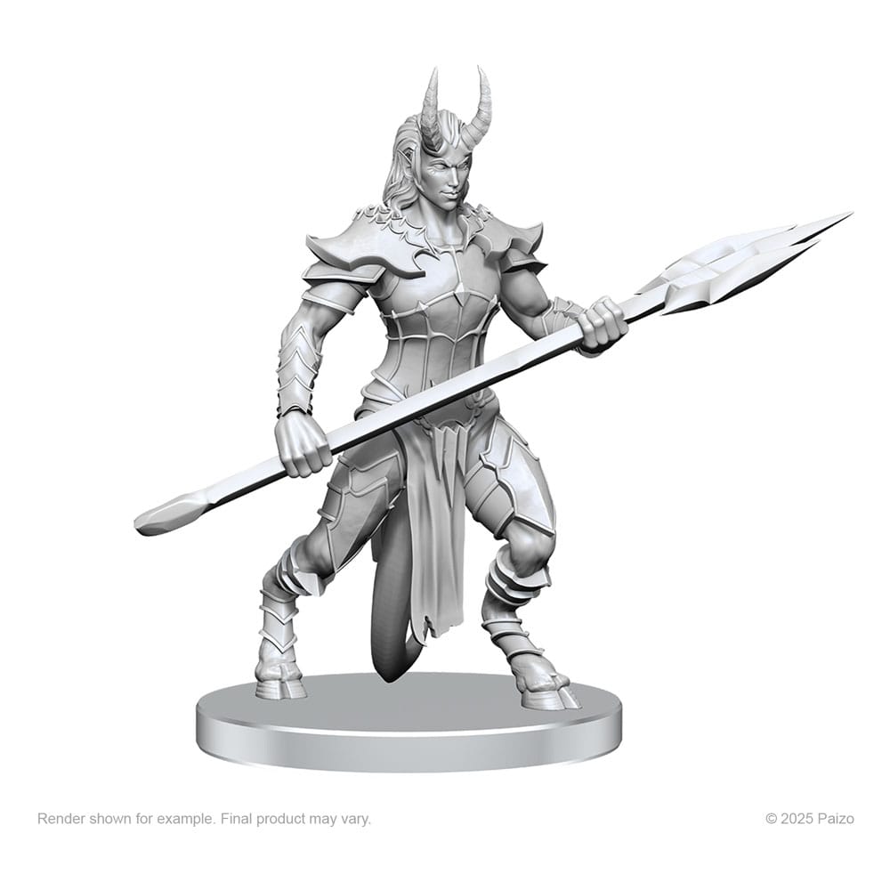 Pathfinder Deep Cuts Unpainted Miniatures Vordine (Infantry Devil) & Pitborn Rogue