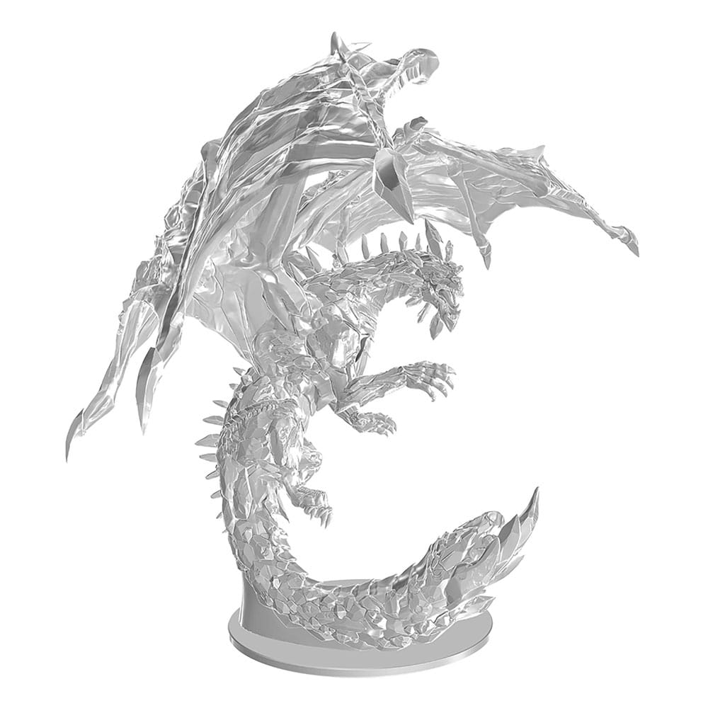 D&D Nolzurs vidunderlige miniaturer Umalede miniaturer Adult Ametyst Dragon 38 cm