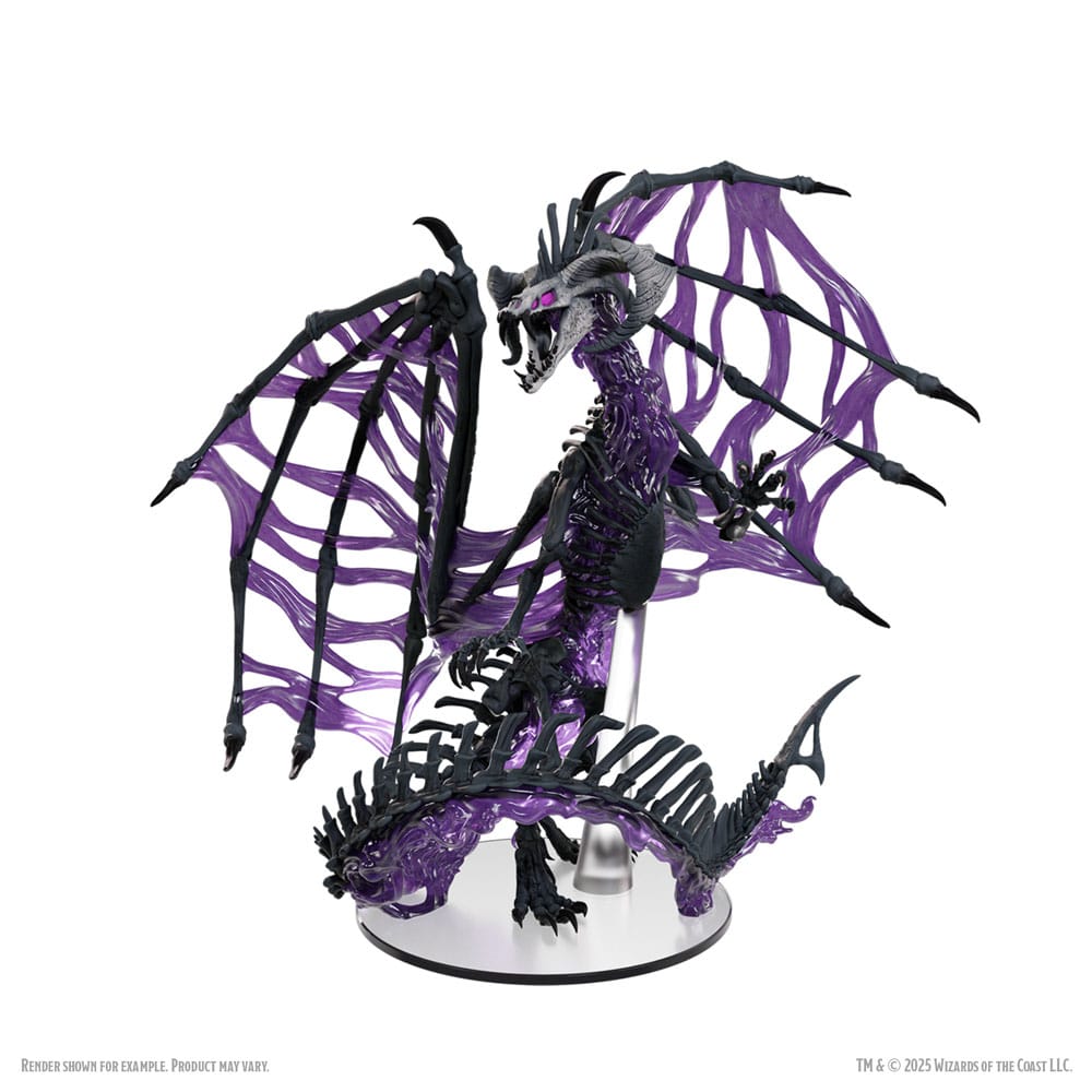 D&D Icons of the Realms Miniaturas prepintadas en caja Dracolich negro 30 cm