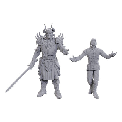 D&D Nolzur's prachtige miniaturen ongeverfd miniatuur Sarevok Anchev & Raphael