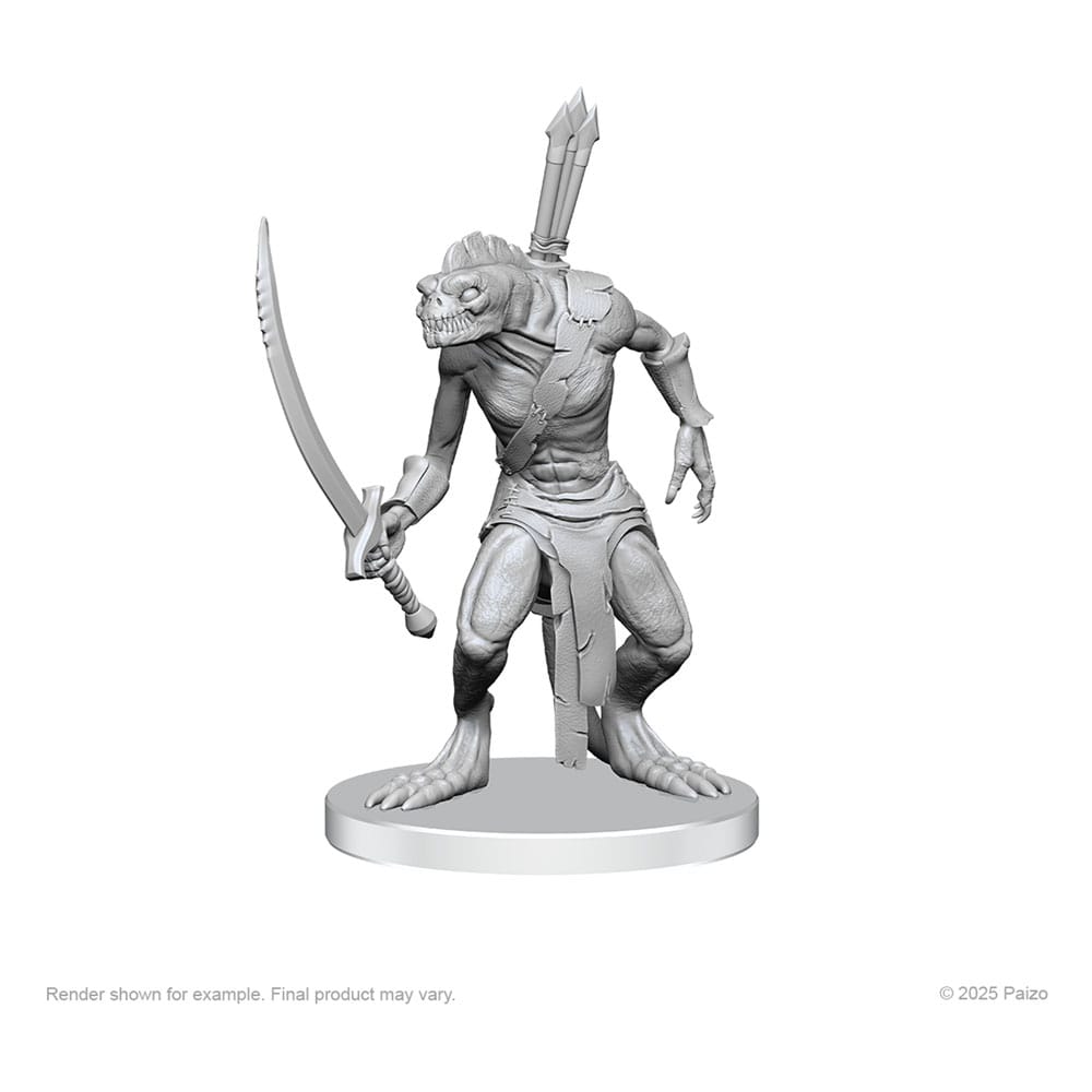Pathfinder Tagli profondi Miniature non verniciate Xulgath Schermagliatore e Stoneliege