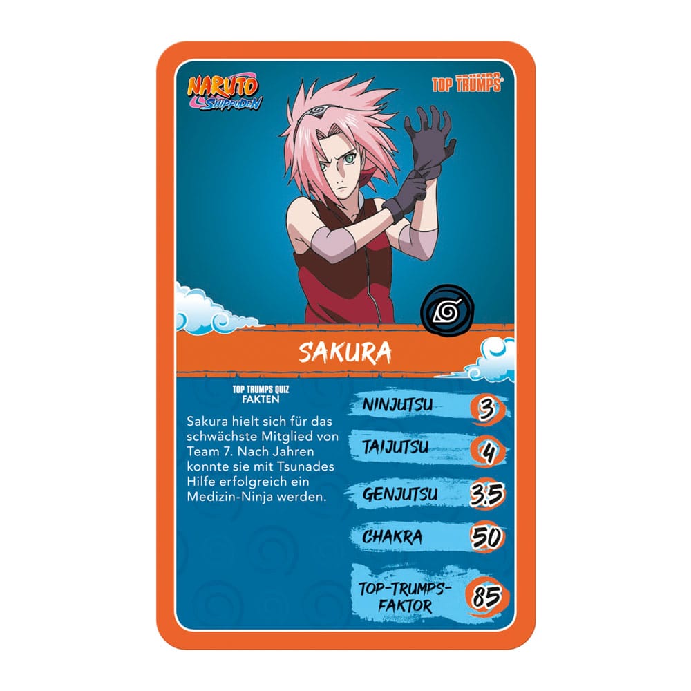 Naruto Shippuden Collectible Card Game Top Trumps Quiz Anime Collectible *Duitse versie *