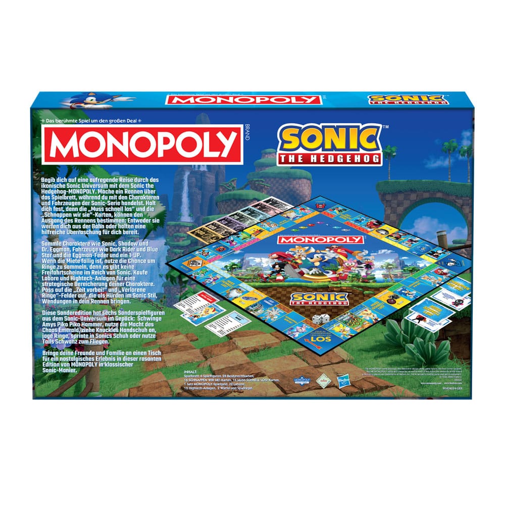 Monopoly Board Game Sonic the Hedgehog *German Version*