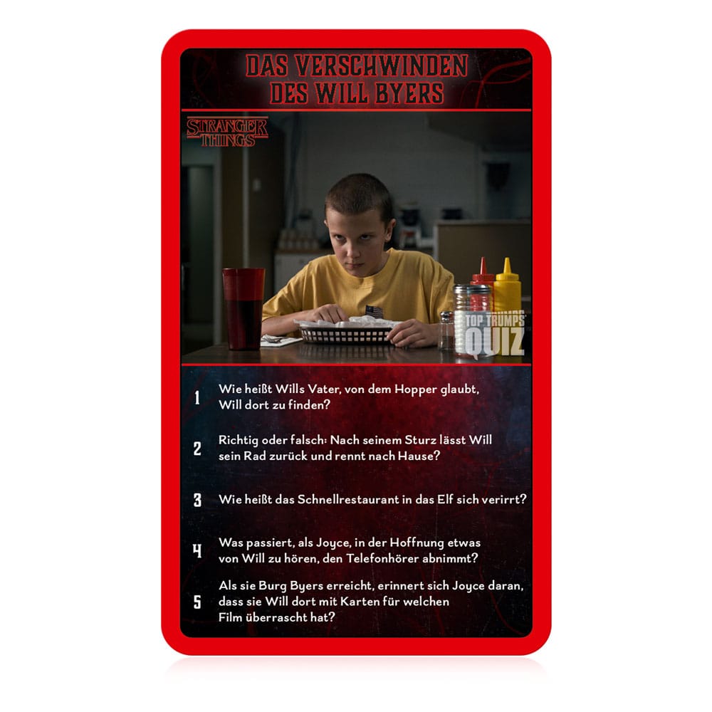 Stranger Things Card Game Top Trumps quiz *tysk versjon *