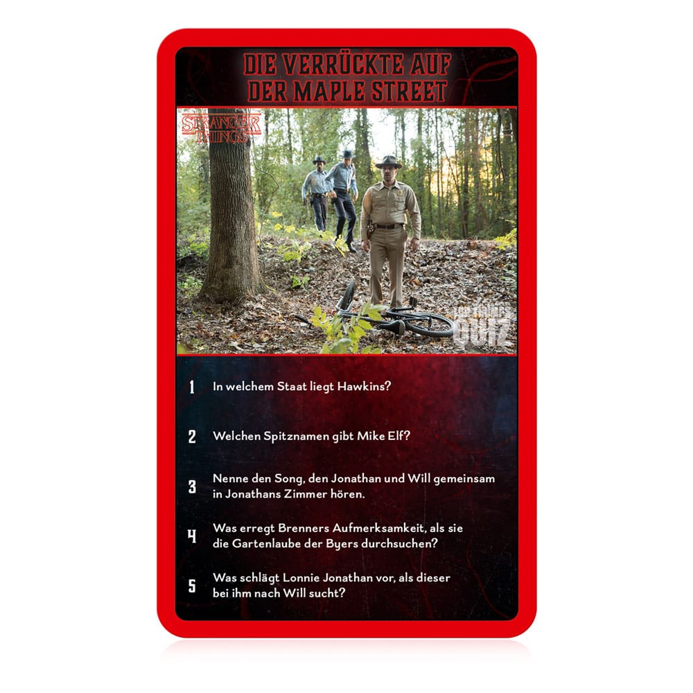 Stranger Things Card Game Top Trumps quiz *tysk versjon *