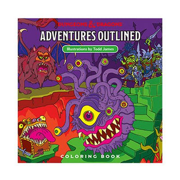 Dungeons & Dragons Adventures Outlined Coloring Book