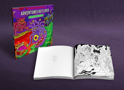 Dungeons & Dragons Adventures Outlined Coloring Book