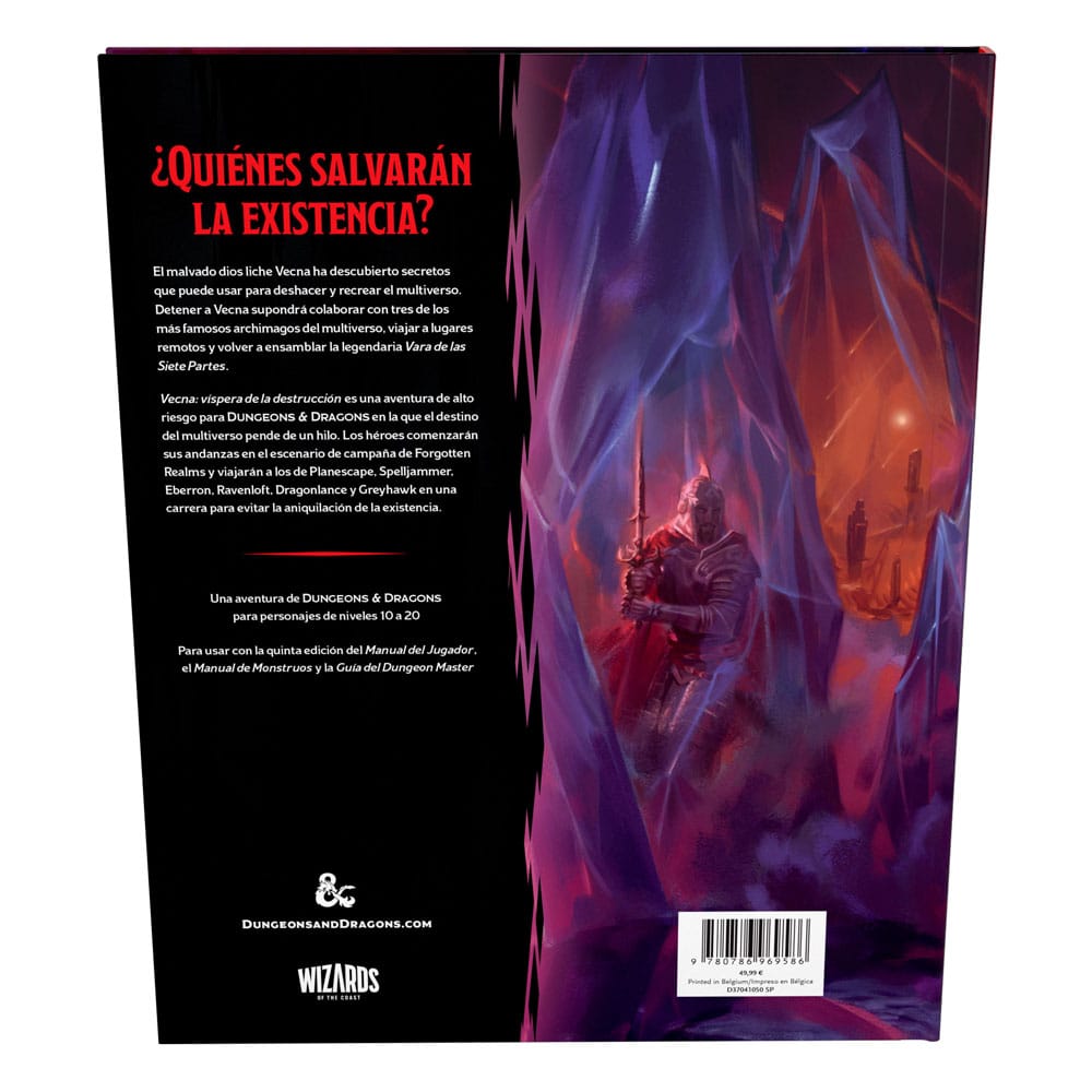 Dungeons & Dragons RPG Adventure Vecna: Víspera de la Destrucción spansk