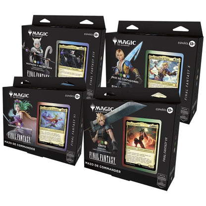 Magic the Gathering Final Fantasy Commander Decks Display (4) španjolski