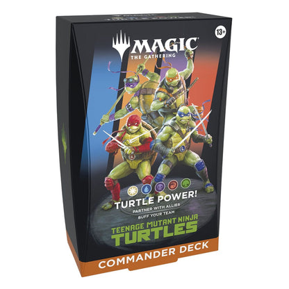 Custodia per mazzi Commander di Magic the Gathering Teenage Mutant Ninja Turtles (4) inglese