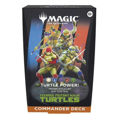 Custodia per mazzi Commander di Magic the Gathering Teenage Mutant Ninja Turtles (4) inglese
